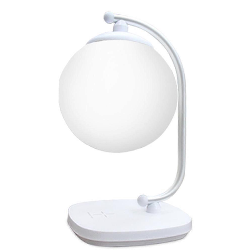 Mondlampe Mit Kabelloser Ladefunktion Zum Schutz Der Augen – Praktische Led-schreibtischlampe Zum Lesen – Dekoratives Nachtlicht – Designerstück