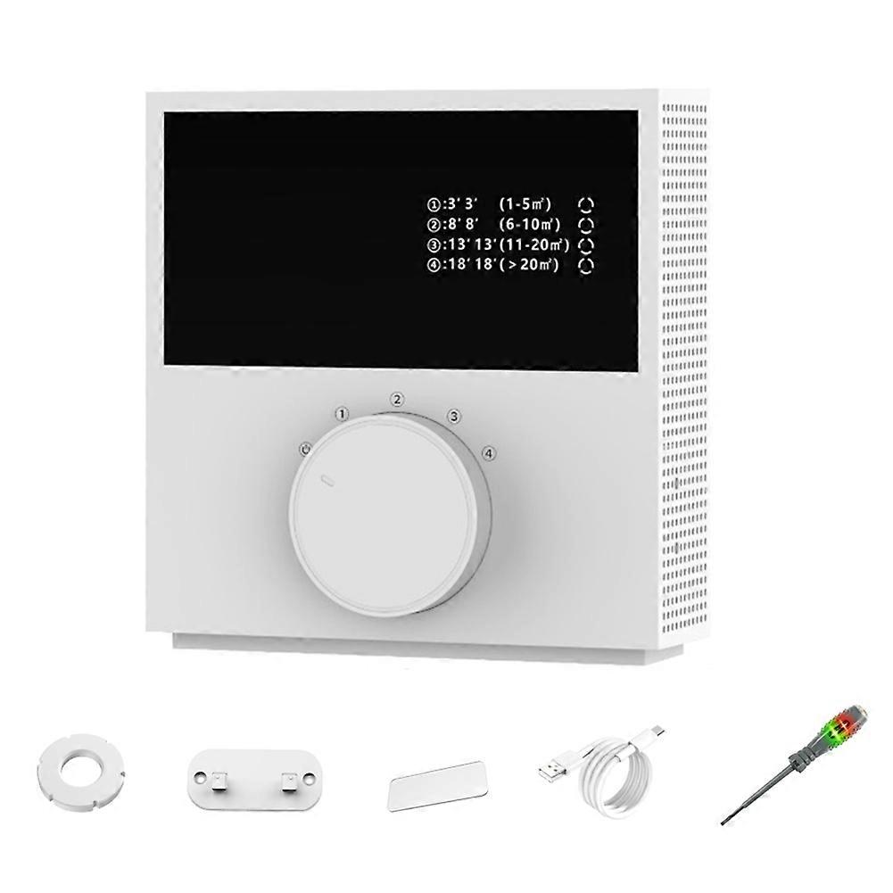 Wiederaufladbarer 2400-mah-luftreiniger Für Zuhause, Intelligenter Und Leiser Luftionisator Mit Led-anzeige