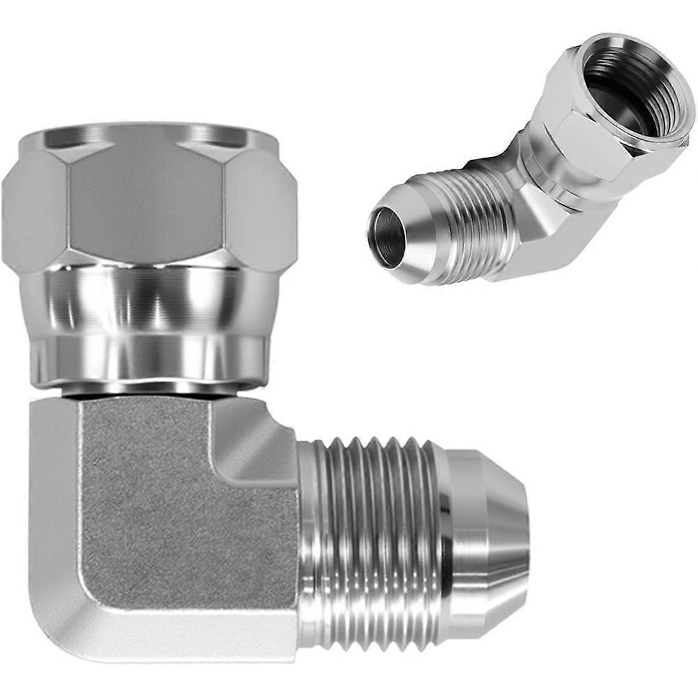 6500-06-06 Hydraulikverschraubungen Für 3/8" Jic 37° Außengewinde X 3/8" Jic 90° Innengewinde Winkeladapter, Für Hydrauliksysteme