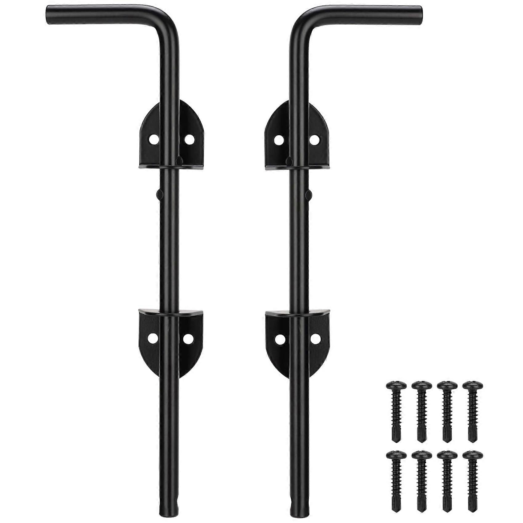 Robustes 30 Cm (12 Zoll) Sicherheitsschloss Für Tore, Zäune Und Doppeltüren Aus Holz, Pvc, Vinyl Und Metall (2er-pack).