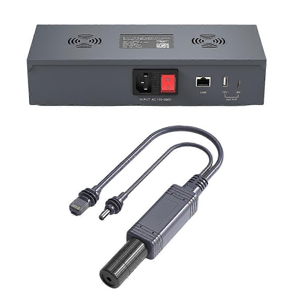 Poe-injektor Für Starlink Mini Version, 5-in-1 Smart Poe-injektor- Und Splitter-kit Für Starlink Mini Satellitenschüssel (eu-stecker)