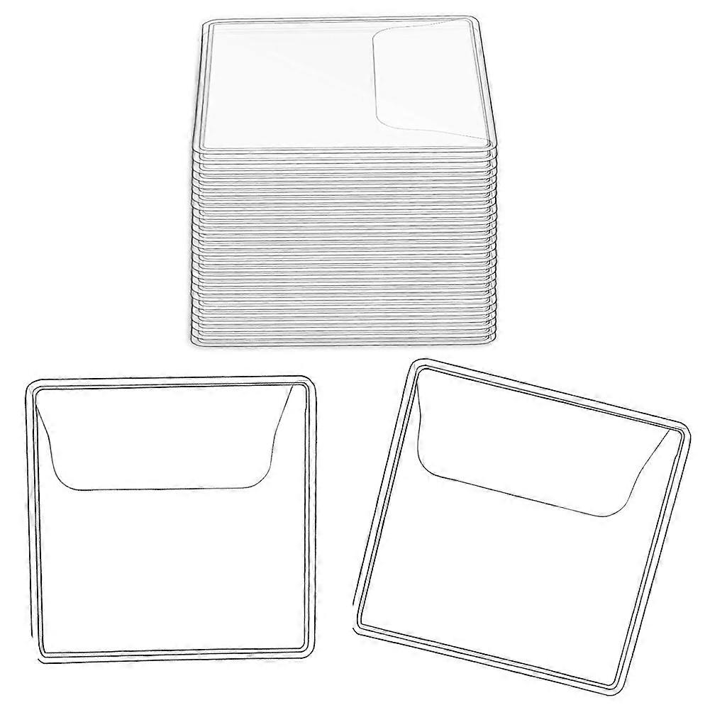150 Transparente Pvc-münzfächer, Quadratisches Format 2,2 X 2 Zoll.