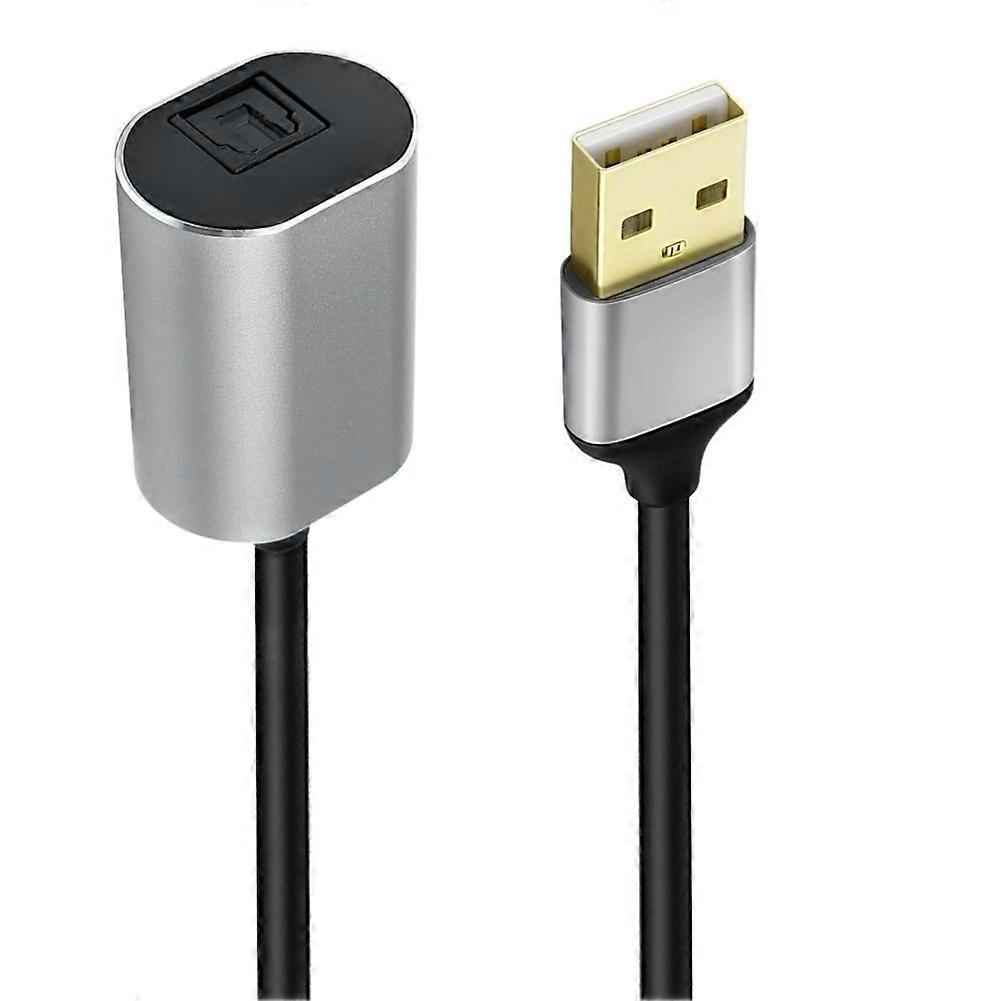 Usb-zu-toslink-optik-audioadapter, Usb-a-2.0-stecker Auf Spdif-digital-glasfaser-konverterkabel Für Pc Und Laptop
