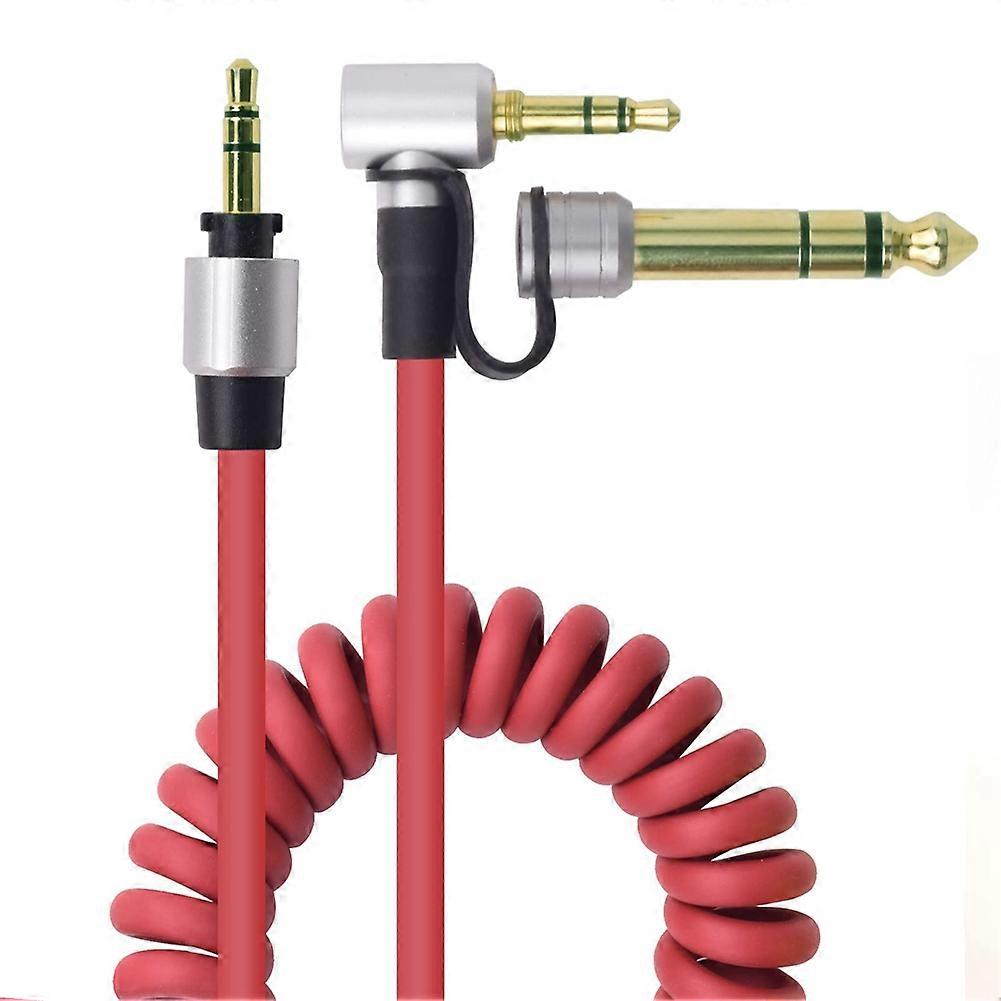 3,5-mm-audio-verlängerungskabel, 3,5-mm-stecker Auf 3,5-mm-stecker Oder 6,5-mm-stecker Für Geräte Mit 3,5-mm-klinkenbuchse (rot)