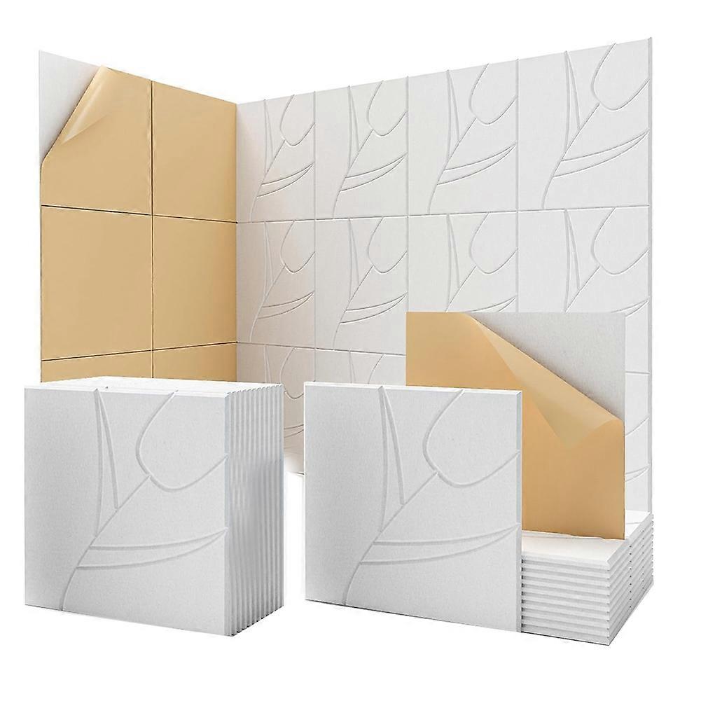 Set Mit 12 Schalldichten Wandpaneelen, 30,5 X 30,5 X 1 Cm, Selbstklebend, Für Zuhause, Tonstudio Und Büro.