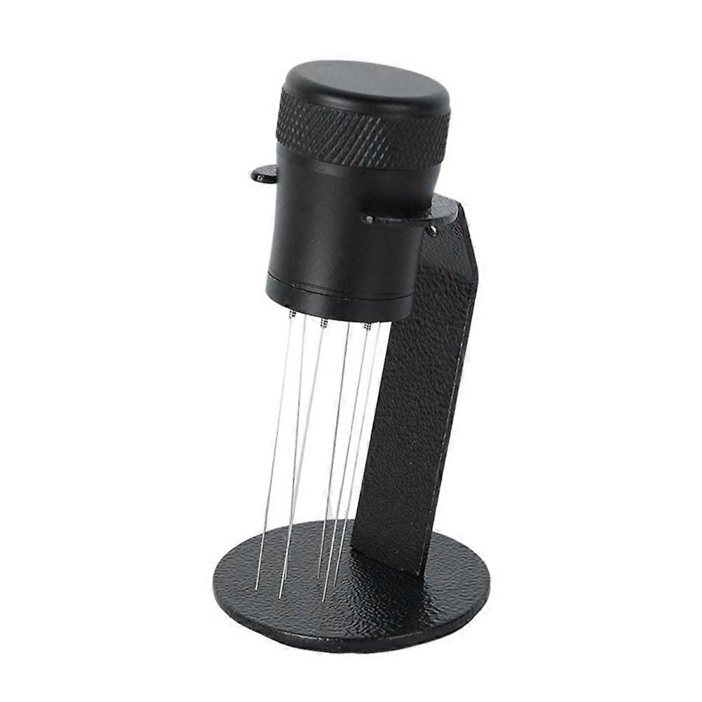 Freischwebende Kaffeepulvernadel, Stoffnadel Mit Halter, 6-zinkiger Kaffeerührer, Abnehmbare Und Waschbare Pulvernadel, A