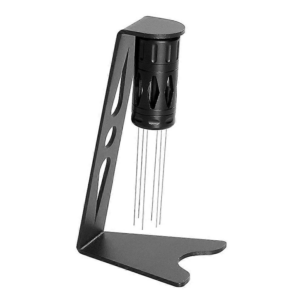 Wdt Tool 6-nadel-espressospender Mit Ständer, Verstellbarem Kaffeetuch Und Pulvernadel Für Die Kaffeeküche.