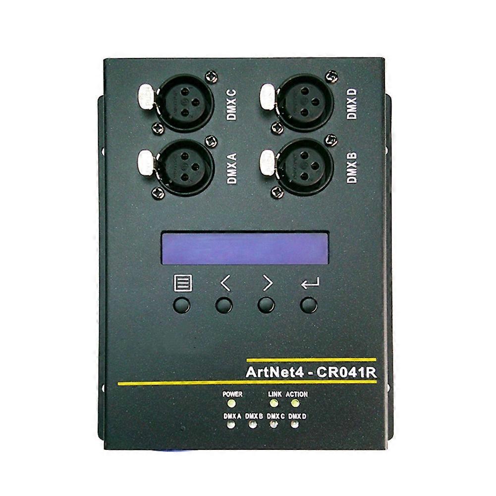 Dmx512-schnittstellennetzwerkkonverter-erweiterung Mit 4 3-poligen Ausgängen Für Ethernet-dmx-bühnenbeleuchtungssteuerung (us-stecker).