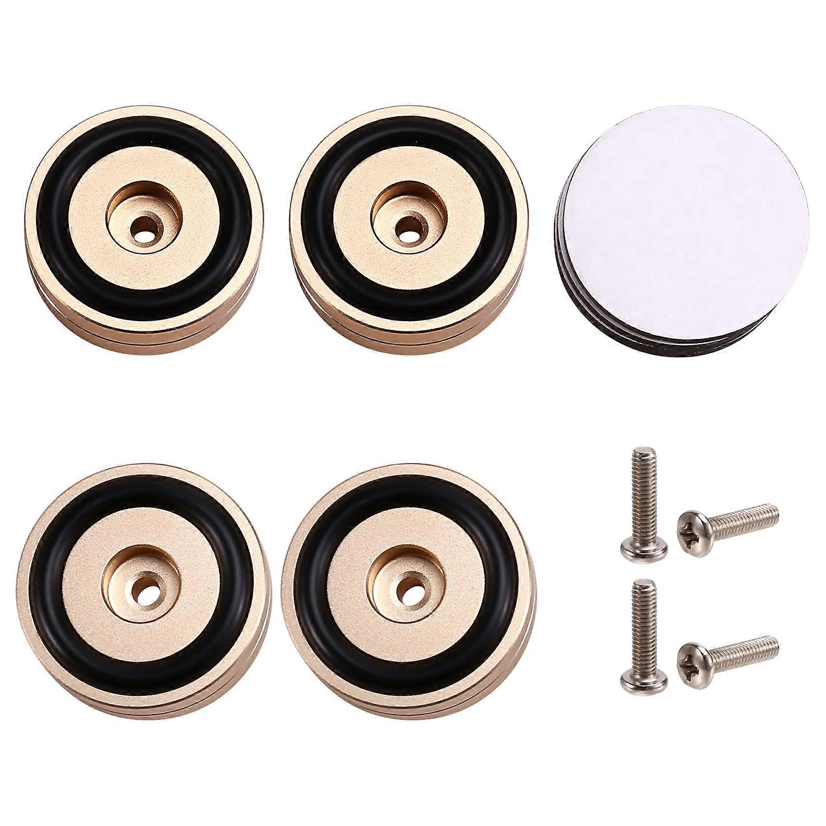 Set Mit 4 Hifi-isolierfüßen Für Plattenspieler, Audio-entkopplungsspitzen, Für Verstärker/lautsprecher/plattenspieler, 40 X 15 Mm, Goldfarben