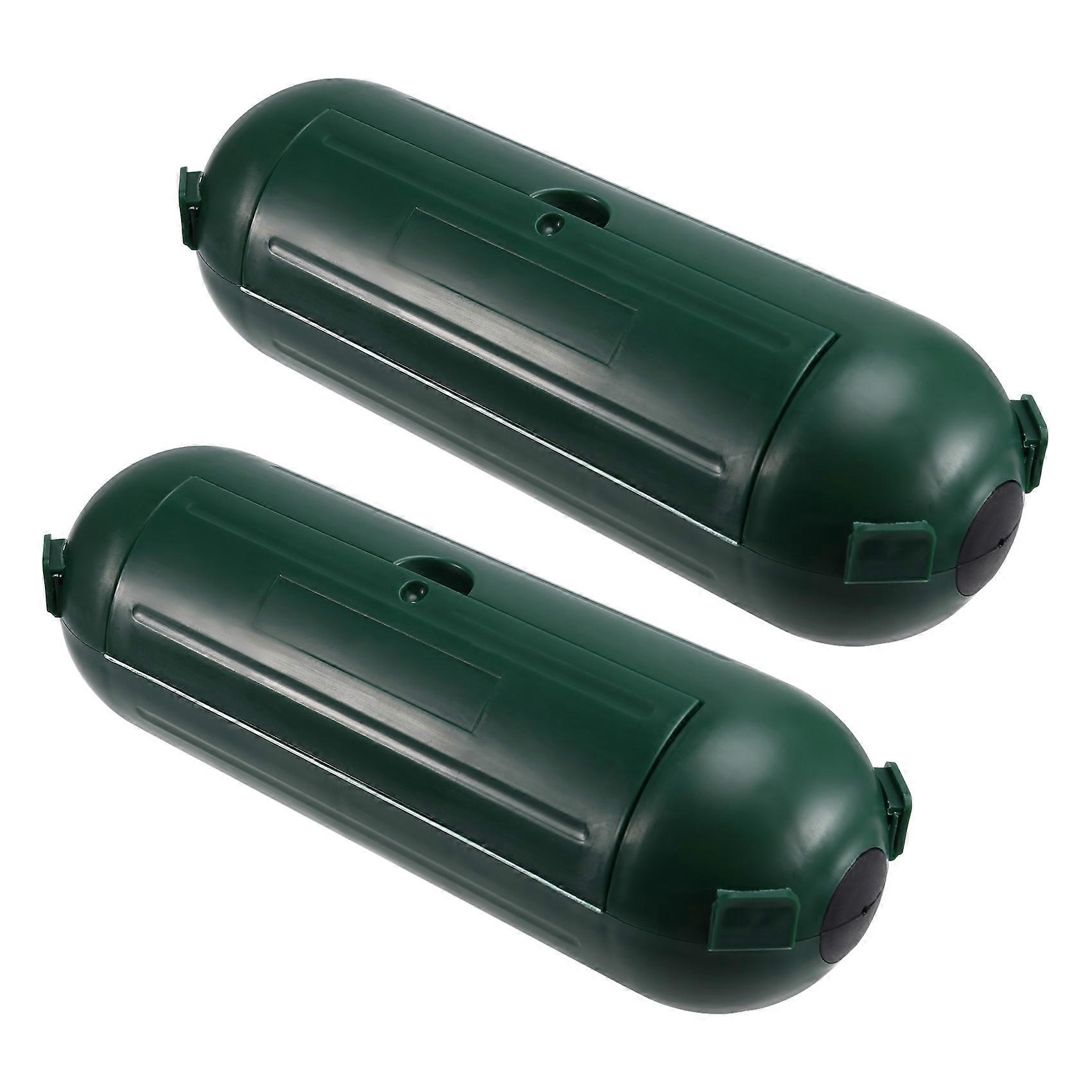 Set Aus 2 Wasserdichten Schutzboxen Für Elektrische Verlängerungskabel Mit Dichtung Zum Schutz Von Steckdosen (grün).