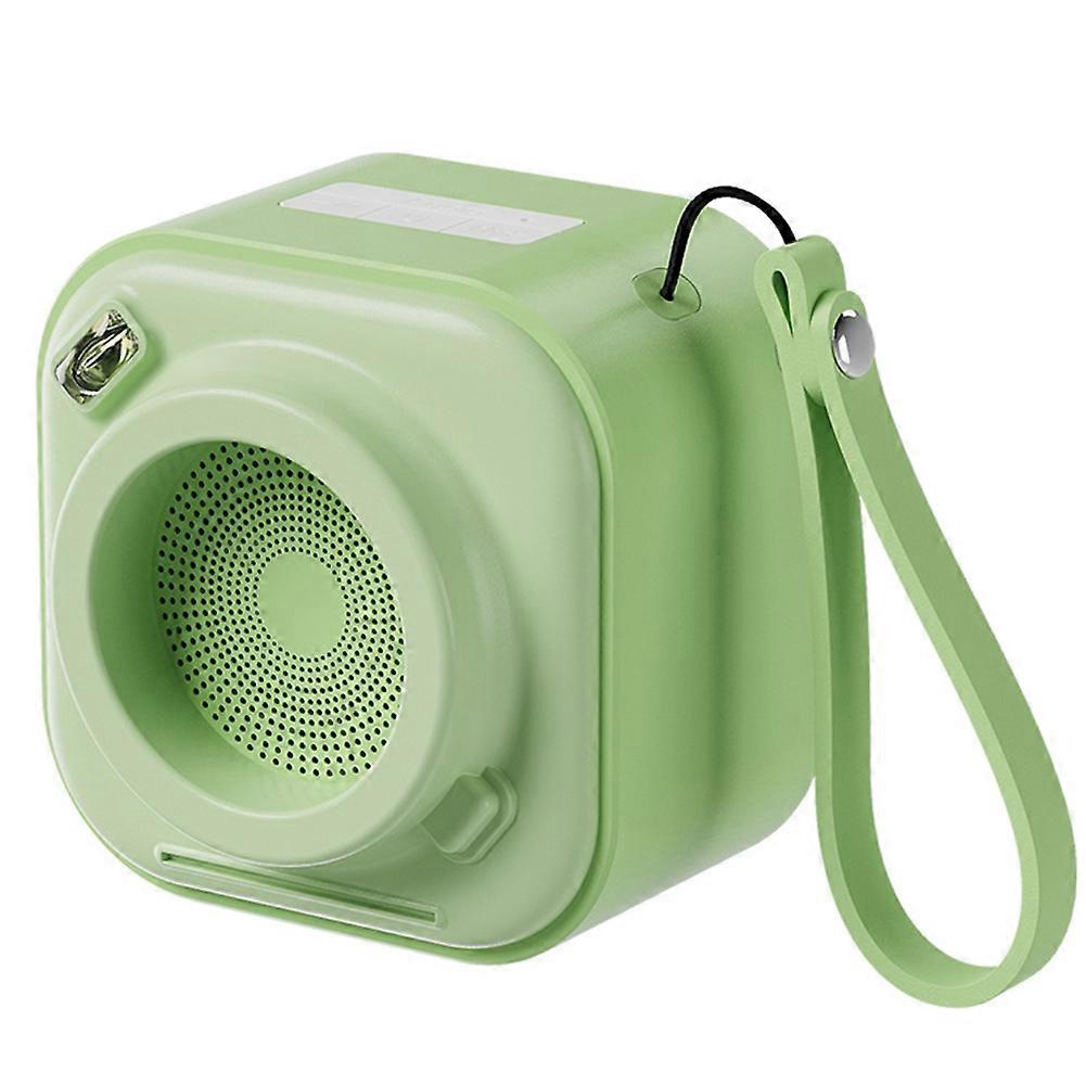 Mini-tragbarer Kabelloser Bluetooth-lautsprecher In Form Einer Retro-kamera, Grüner Subwoofer
