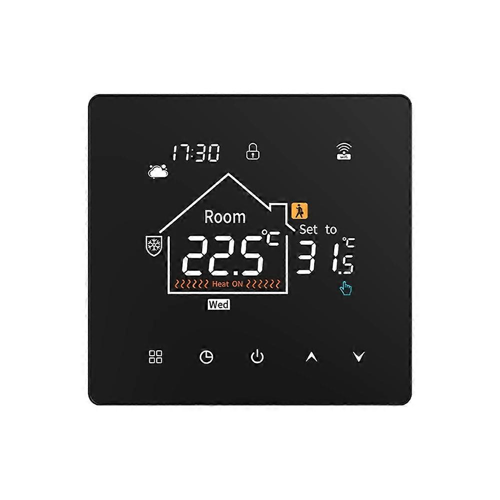 Intelligenter Wlan-thermostat Für Fußbodenheizung Mit Einstellbarer Helligkeit Und Präziser Temperaturregelung Für Optimalen Komfort 16a
