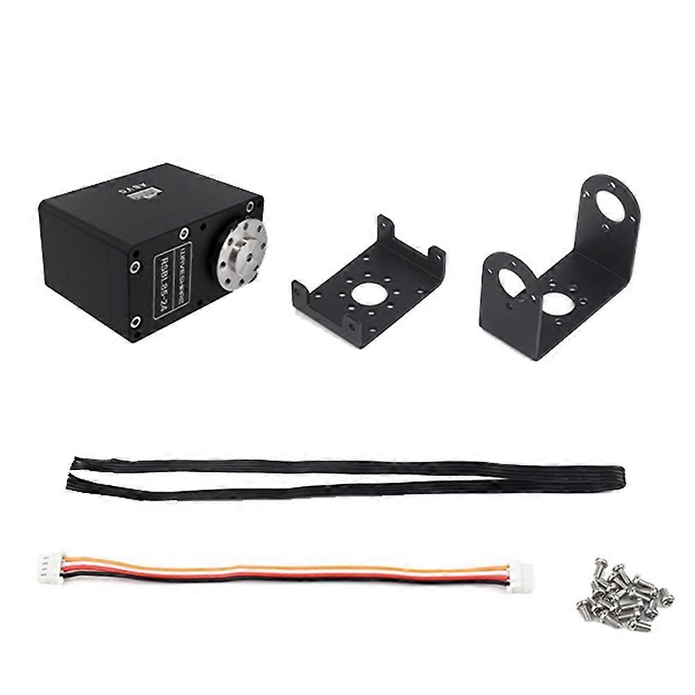 Waveshare 85 Kg·cm Aluminiumlegierungsmotor, Hohe Präzision, Hohes Drehmoment, 360° Programmierbarer Magnet-encoder, Rs485, Servomotor B