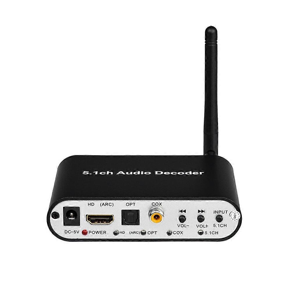 5.1-audiodecoder Dac651c, Bluetooth 5.0-empfänger, Dts-, Ac3-, Flac- Und Ape-hd-kompatibler Konverter/extraktor Zu Hdmi, Eu-stecker