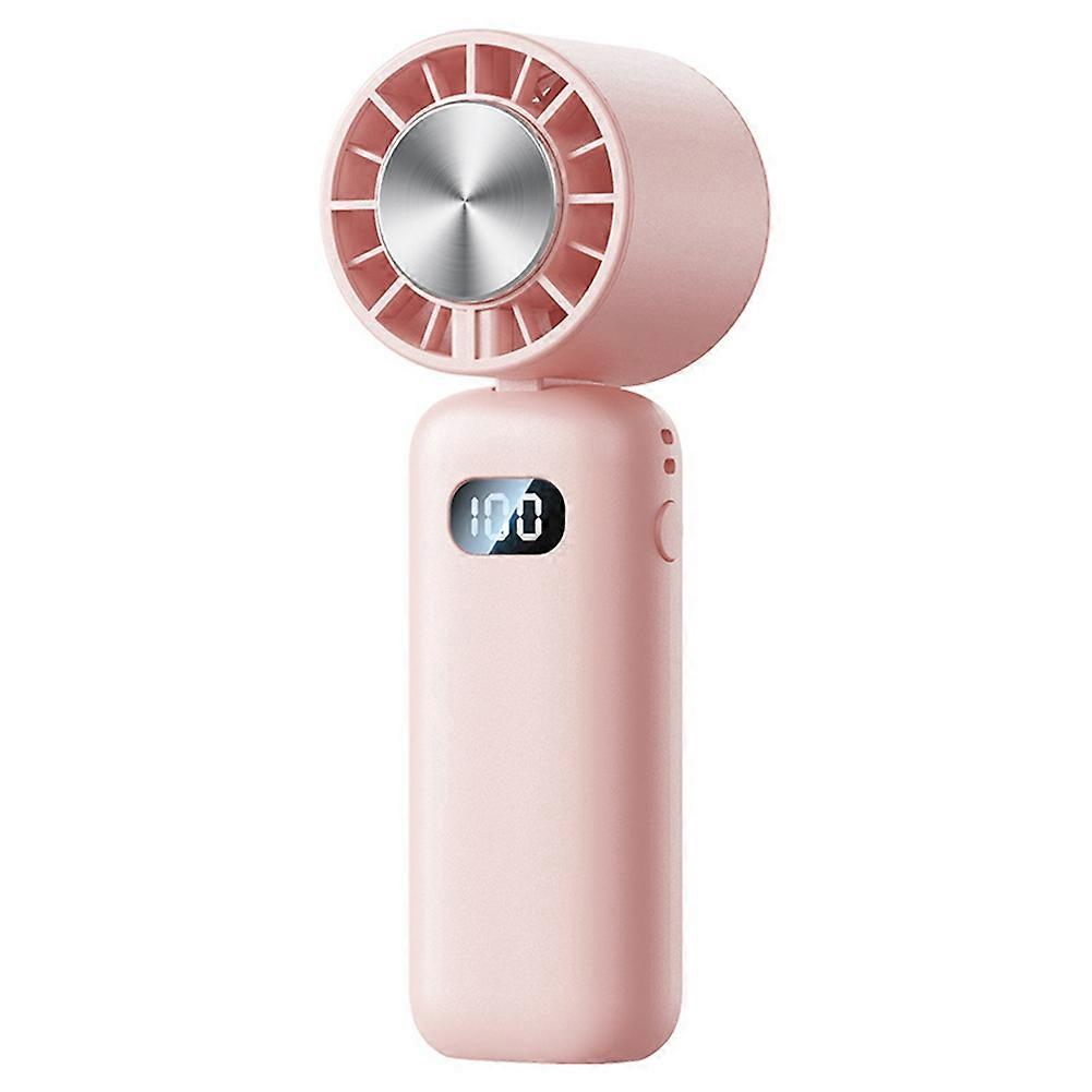 Mini-handventilator Mit Eiskompression, Faltbarer Mini-ventilator Mit Leiser Digitalanzeige, Nackenventilator Mit Eiskompression, A