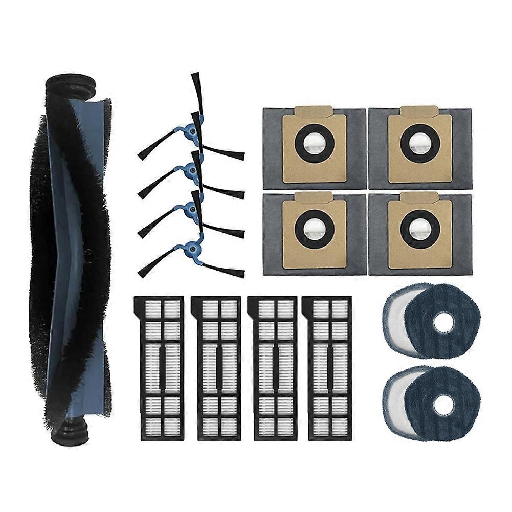 Zubehör Und Ersatzteile Für Den Eufy X10 Pro Omni Saugroboter: Hauptbürste, Reinigungstuch, Hepa-filter, Staubbeutel.
