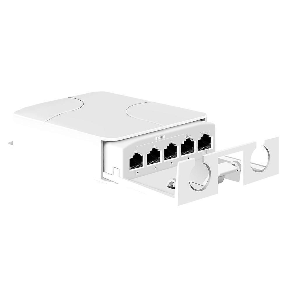 4-port 100-mbit/s-poe-repeater Für Den Außenbereich, Wetterfest (ip55), 1-zu-4-netzwerk-switch, Poe-erweiterung Für Ip-kameras, 100 M Reichweite