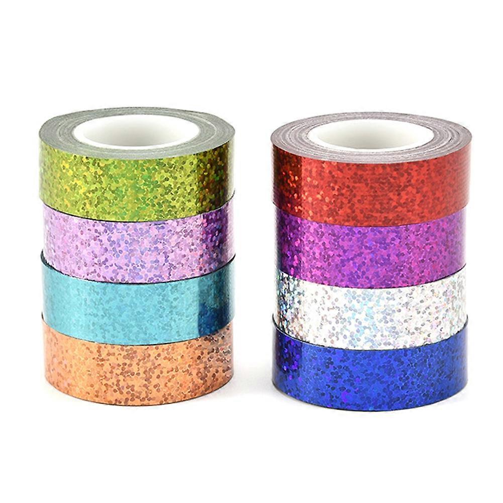 Set Mit 8 Regenbogen-abdeckbändern Für Die Dekoration Von Zuhause Und Büro. Stark Haftend, 8 Leuchtende Farben, Leicht Abreißbar. Klebstofffrei.