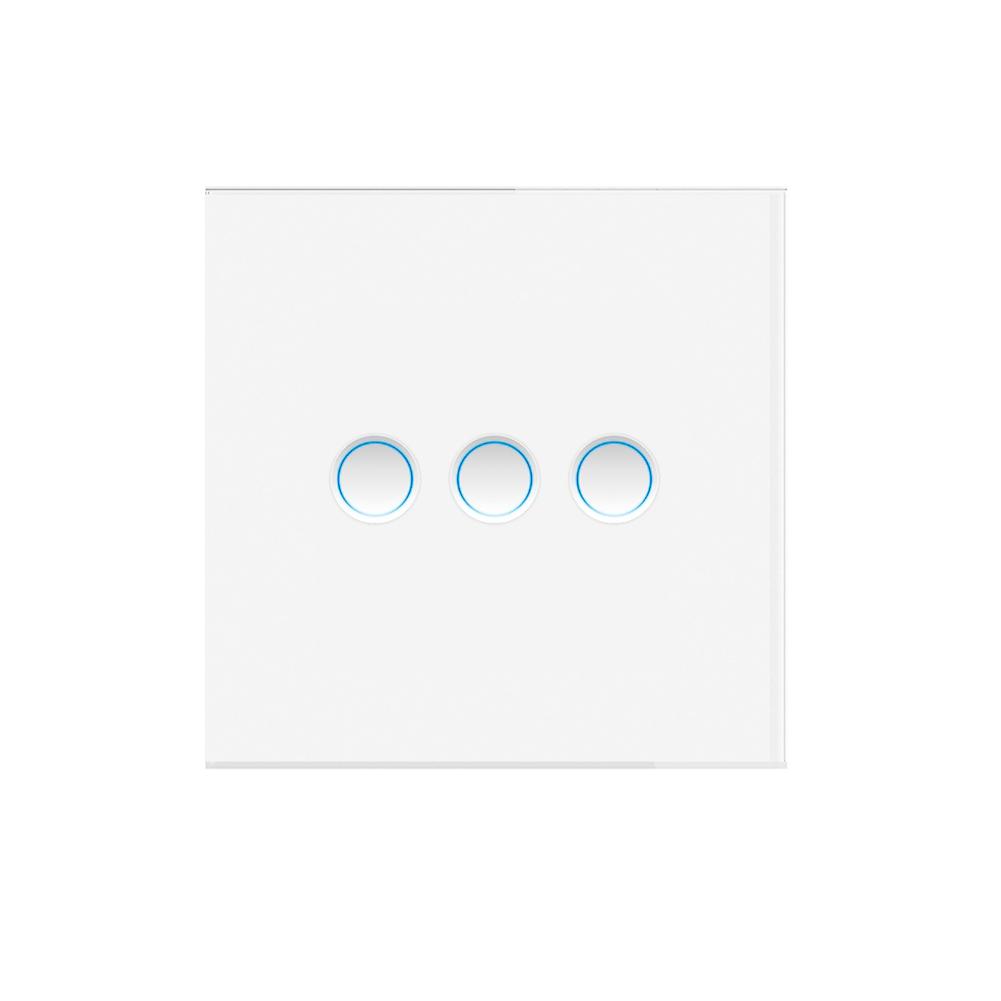 Tuya Matter 3-wege-smart-wandschalter Mit Touch-bedienung. Benötigt Einen Neutralleiter Für Die Kompatibilität Mit Alexa Und Google Home, 3-wege-sprachsteuerung.