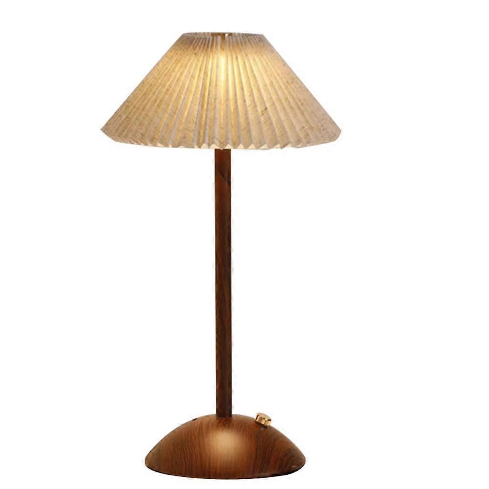 Dreifarbige Nachttischlampe Mit Einstellbarer Helligkeit, Wiederaufladbare Dekorative Tischlampe Mit Sockel, Für Schlafzimmer Oder Wohnzimmer.