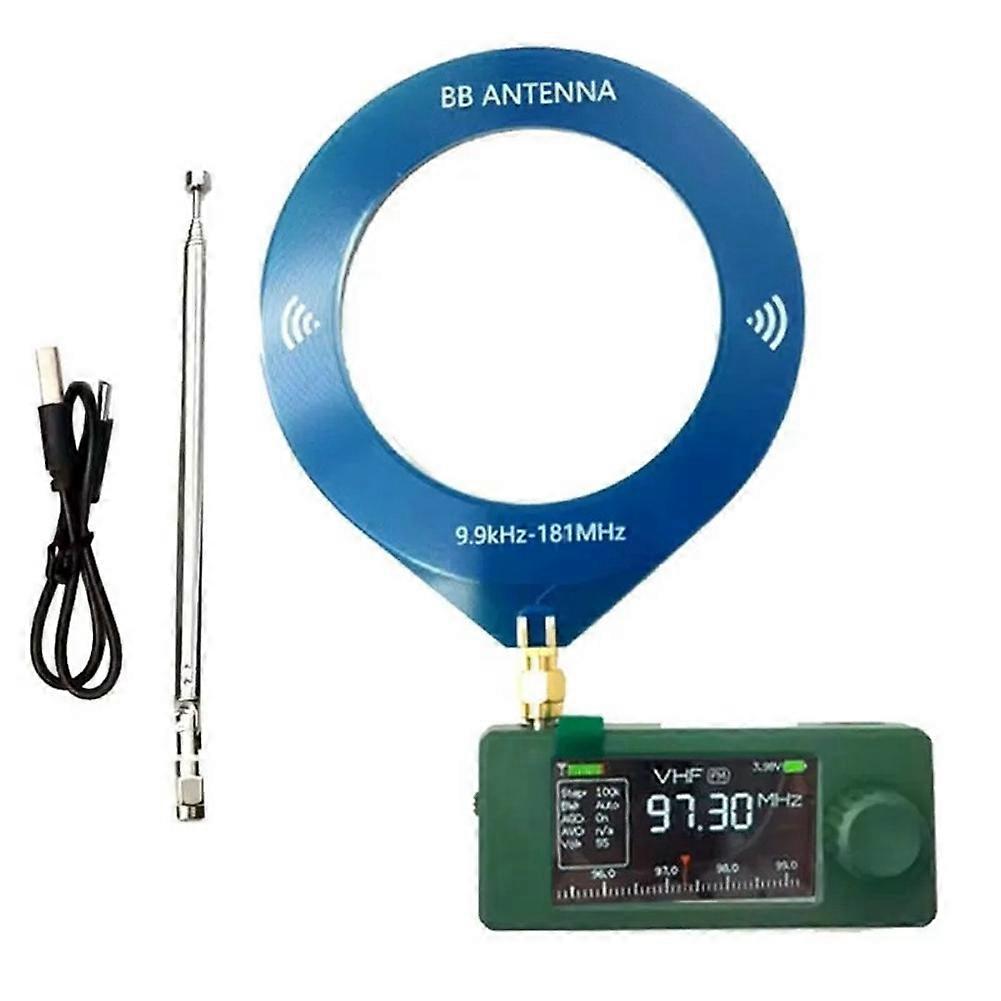 Si4732 Mini-radio 9,9 Khz–181 Mhz Lsb Usb Am/fm, 1,9-zoll-display, Si4732 Kurzwellenempfänger + Doppelantenne