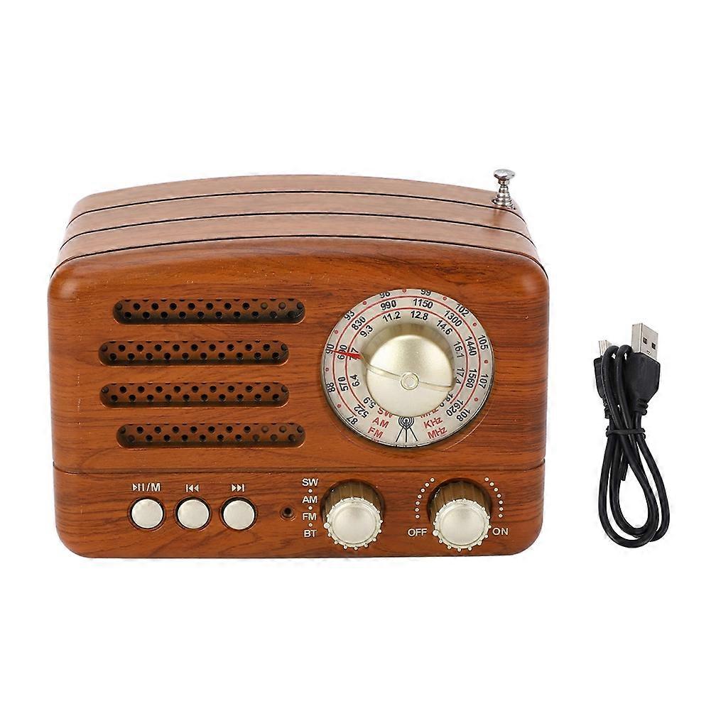 Retro-bluetooth-lautsprecher Mit Hervorragender Klangqualität Und Tragbarem Am/fm-radio Für Schlafzimmer, Esszimmer Oder Büro.