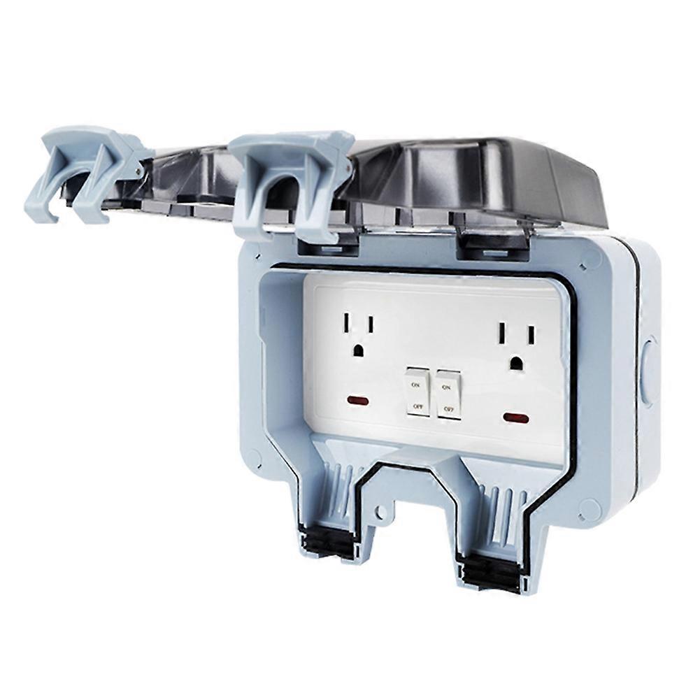 Ip66 15a Außenverlängerungskabel Mit Wasserdichter Ladebuchse, Wasserdichtem Gehäuse Mit Separatem Schalter Und Amerikanischem Stecker.