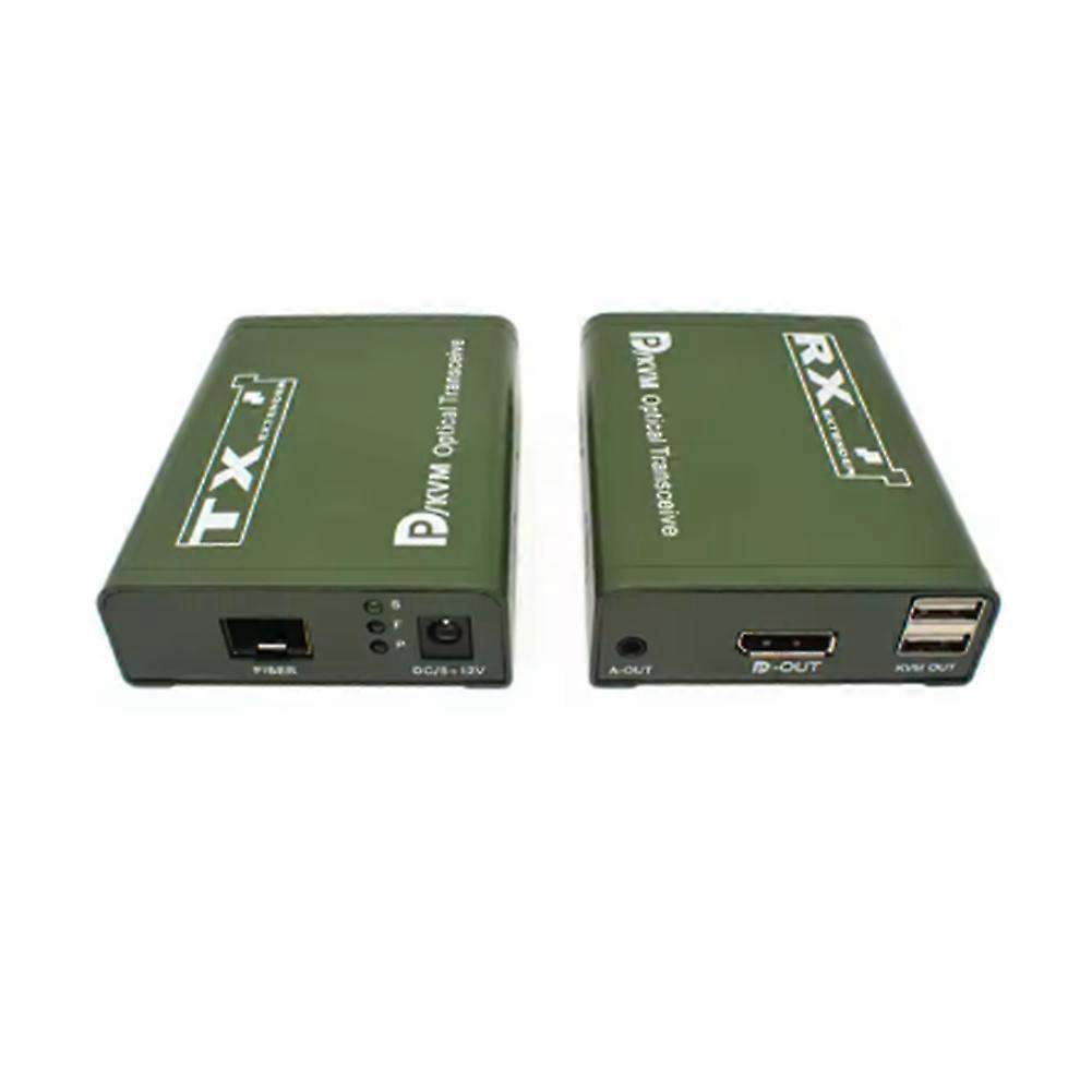 Lc 20km Dp Glasfaser-kvm-transceiver Mit Eu-stecker