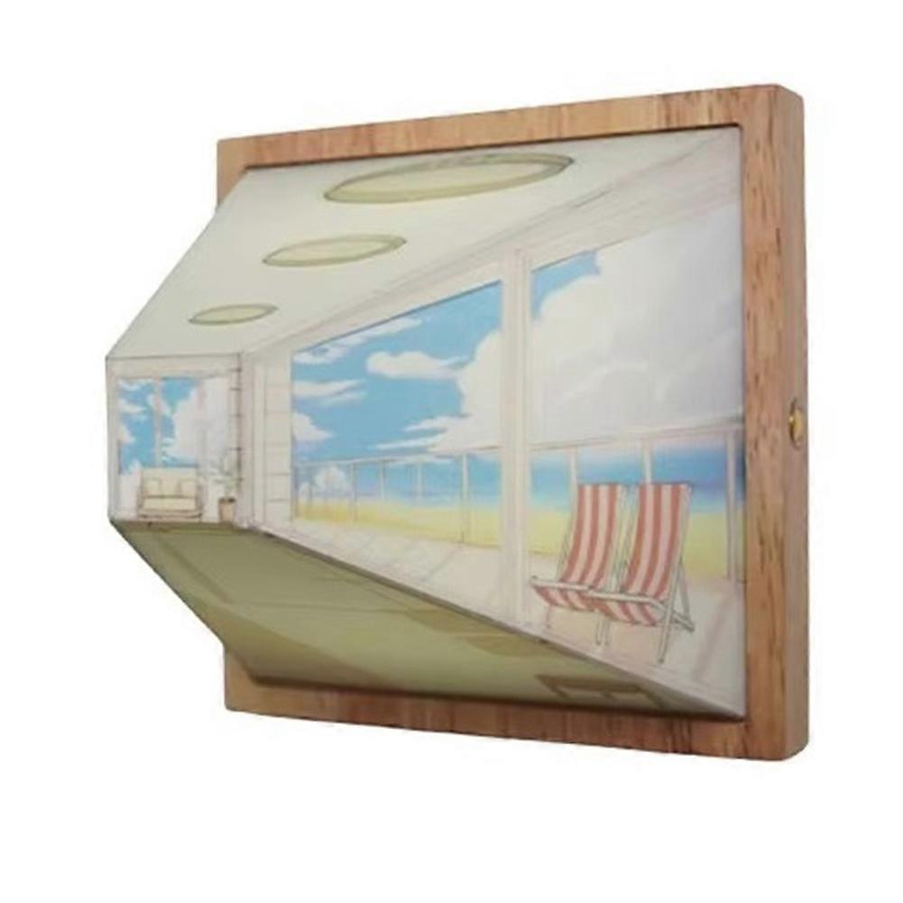 3d-stereo-wandleuchte, Dekorative Nachttischlampe, 3d-effekt, Farbwechsel, Diy-wandleuchte C