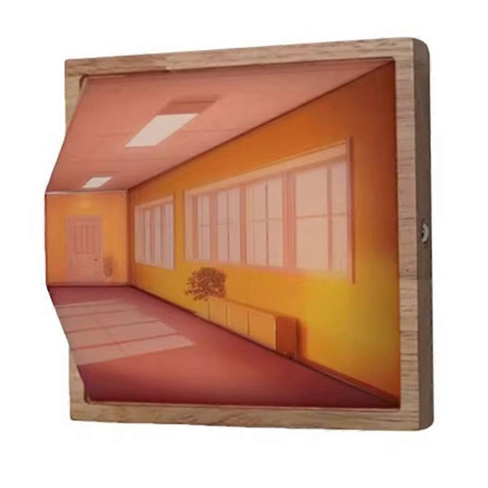 3d-stereo-wandleuchte, Dekorative Nachttischlampe, 3d-effekt, Farbwechsel, Diy-wandleuchte B