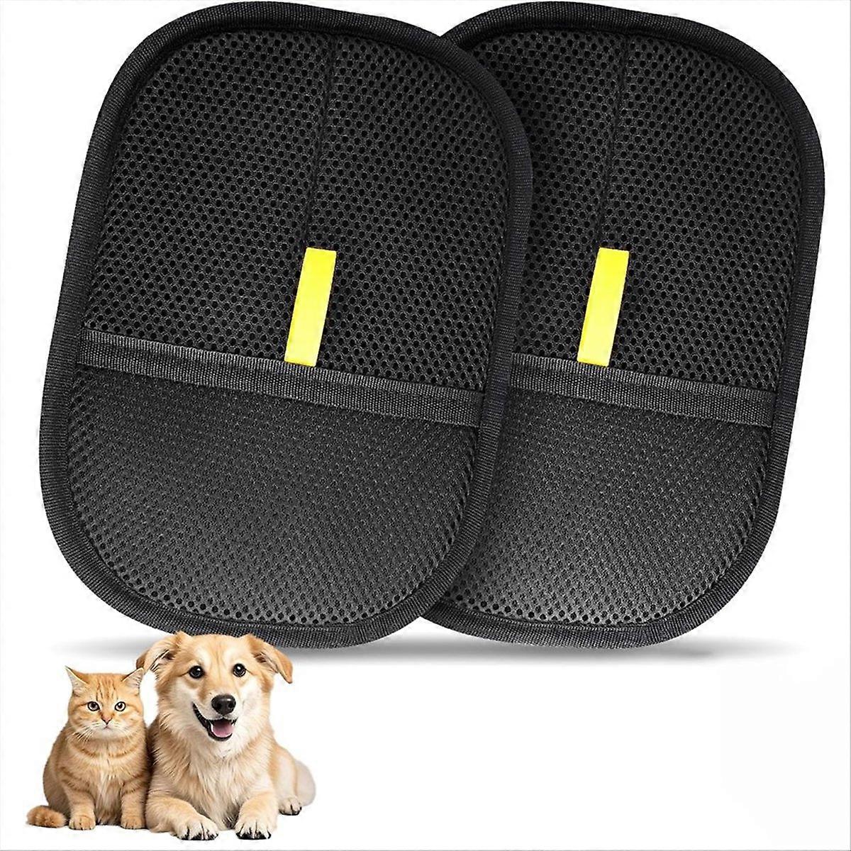 Haustierpflegehandschuh, Wiederverwendbare Elektrostatische Pflegebürste Für Katzen Und Hunde (2er-pack)