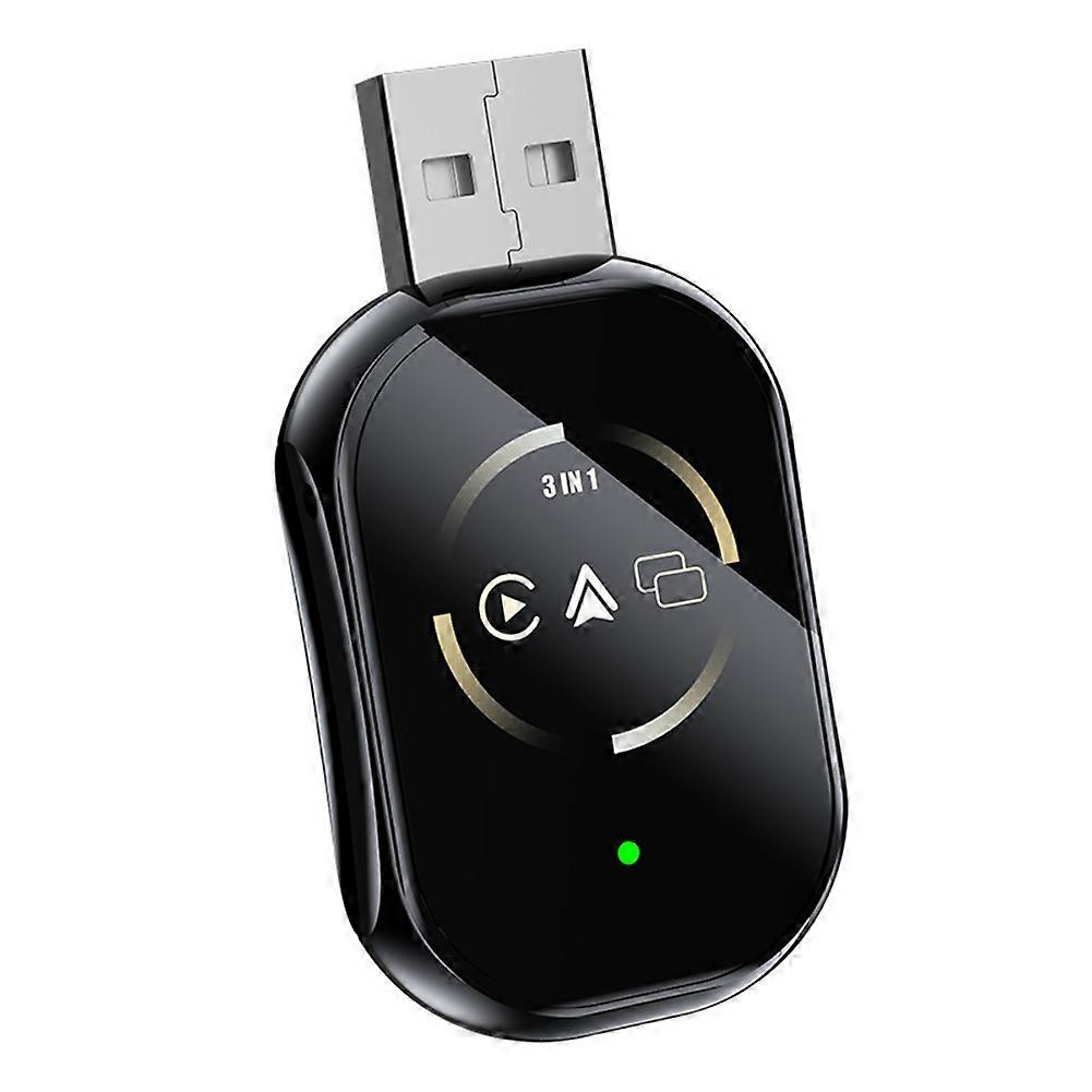 3-in-1 Wireless Carplay Adapter Für Apple Airplay Und Android Auto: Bluetooth + Wi-fi, Usb-dongle, Umwandlung Von Kabelgebundenem Zu Kabellosem Carplay.