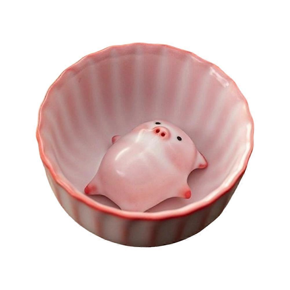 Keramik-teetasse Mit Einem Kleinen Spuckenden Schweinchen - Lustige Porzellan-teetasse