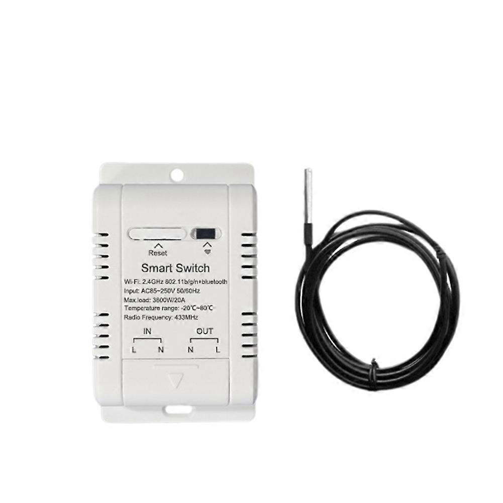 Tuya Wifi 20a Funkthermostat Mit 1-meter-sensor, Intelligentes Thermostat, Kompatibel Mit Sprachsteuerung