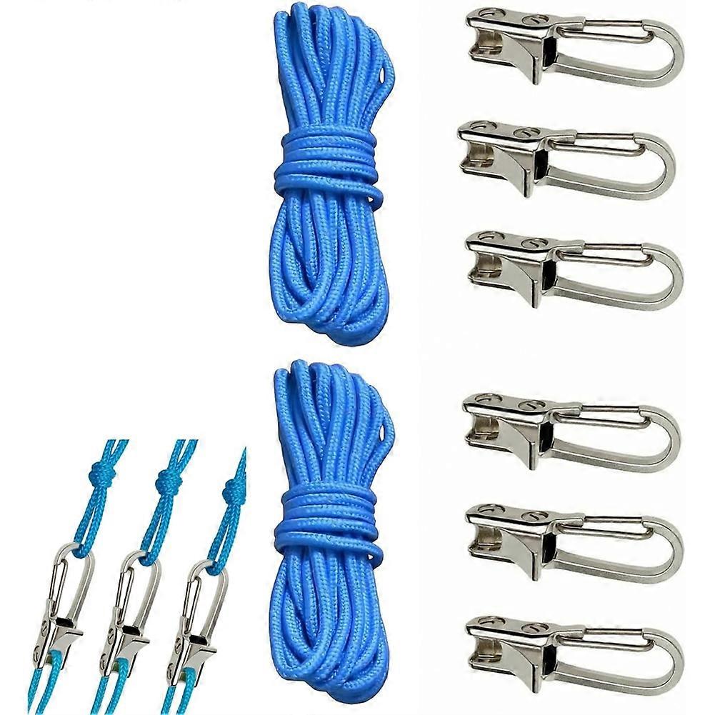 Set Mit 6 Verstellbaren Paracord-spannern – Abspannseile Mit Einziehbarer Schlaufe Und Nockenverschluss Für Sicheres Knoten, Camping, Planen