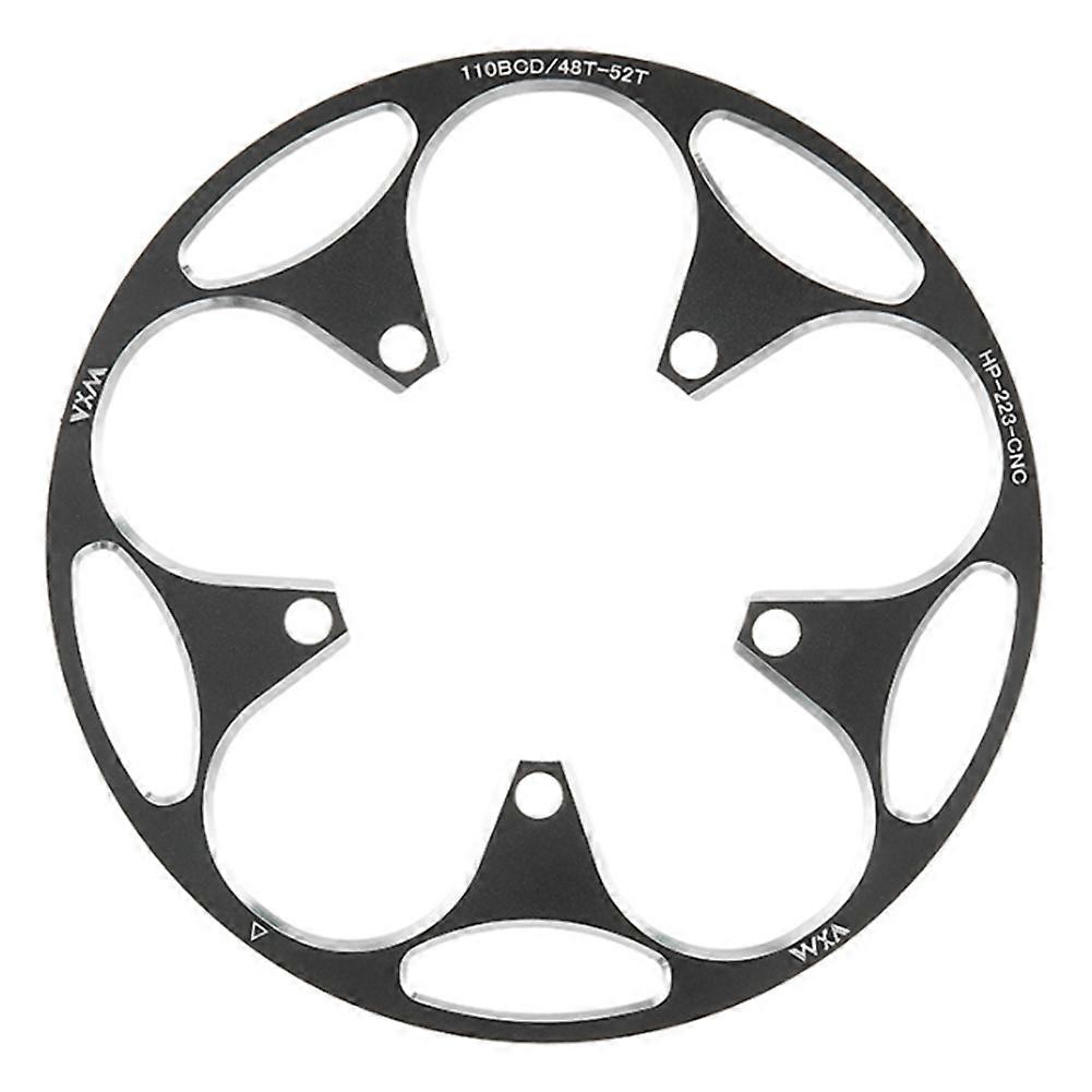 Vxm Aluminium-kettenblattschutz, 110 Bcd, 48-52 Zähne, Für Mountainbikes, Cnc-gefräst, Schwarz.