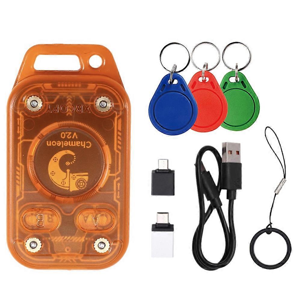 Chameleon Ultra V2.0 Rfid-chip-lesegerät-emulator + 3xcuid-schlüsselanhänger 13,56 Mhz 125 Khz, Kartendekodierung, Nfc-duplikator