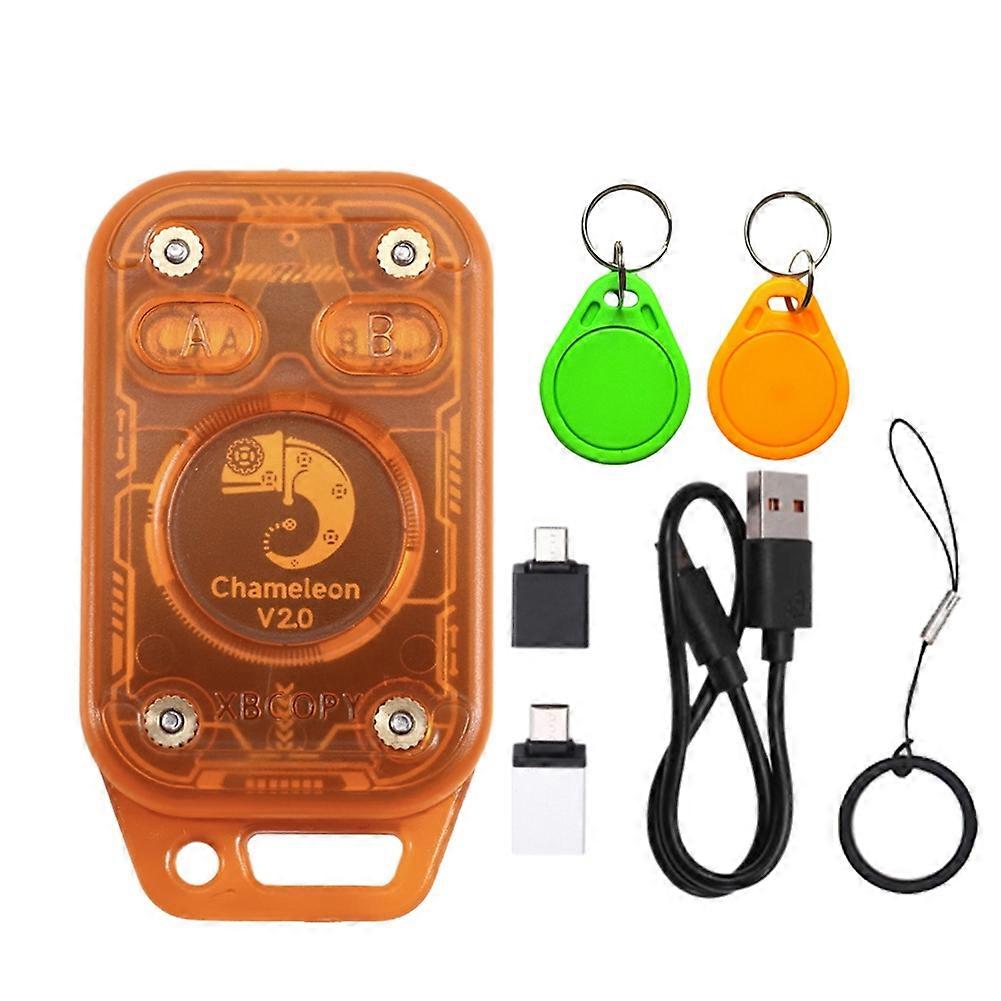 Chameleon V2.0 Rfid-chip-duplikator, Chameleon Ultra Lesegerät-emulator + 2xuid-schlüsselanhänger, 125k 13,56 Mhz Nfc-kartendekodierung