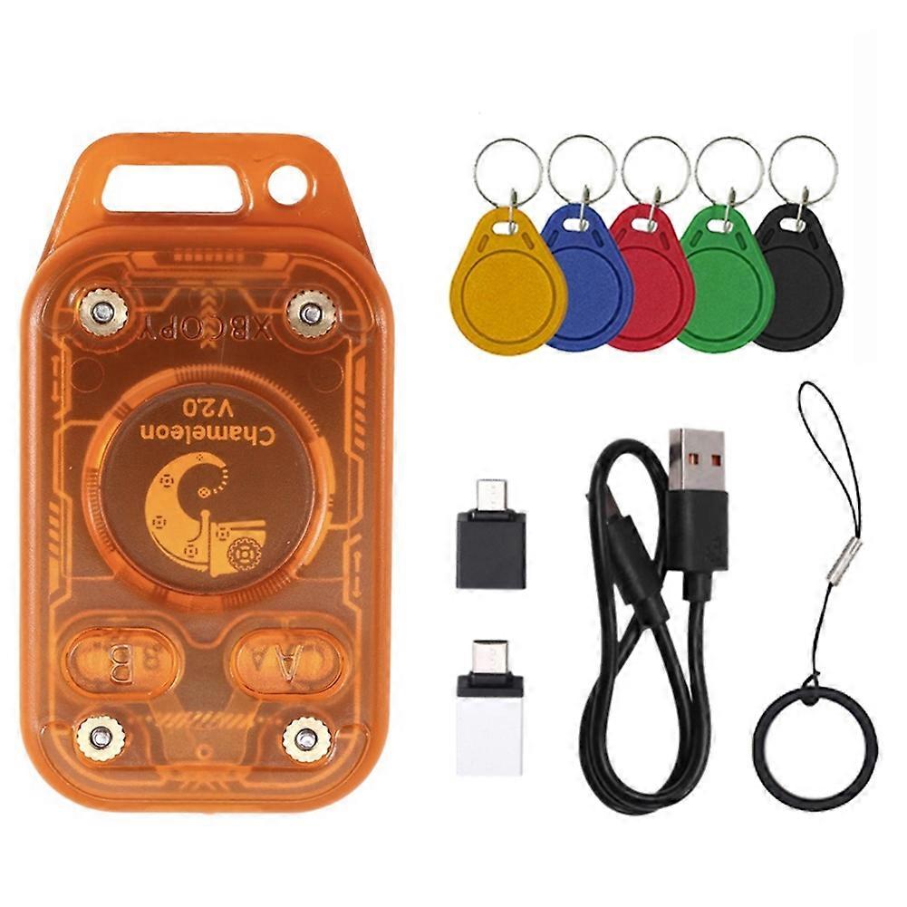 Chameleon Ultra V2.0 Rfid-chip-lesegerät-emulator 13,56 Mhz 125 Khz, Kartendekodierung, Nfc-duplikator + 5xcuid-schlüsselanhänger