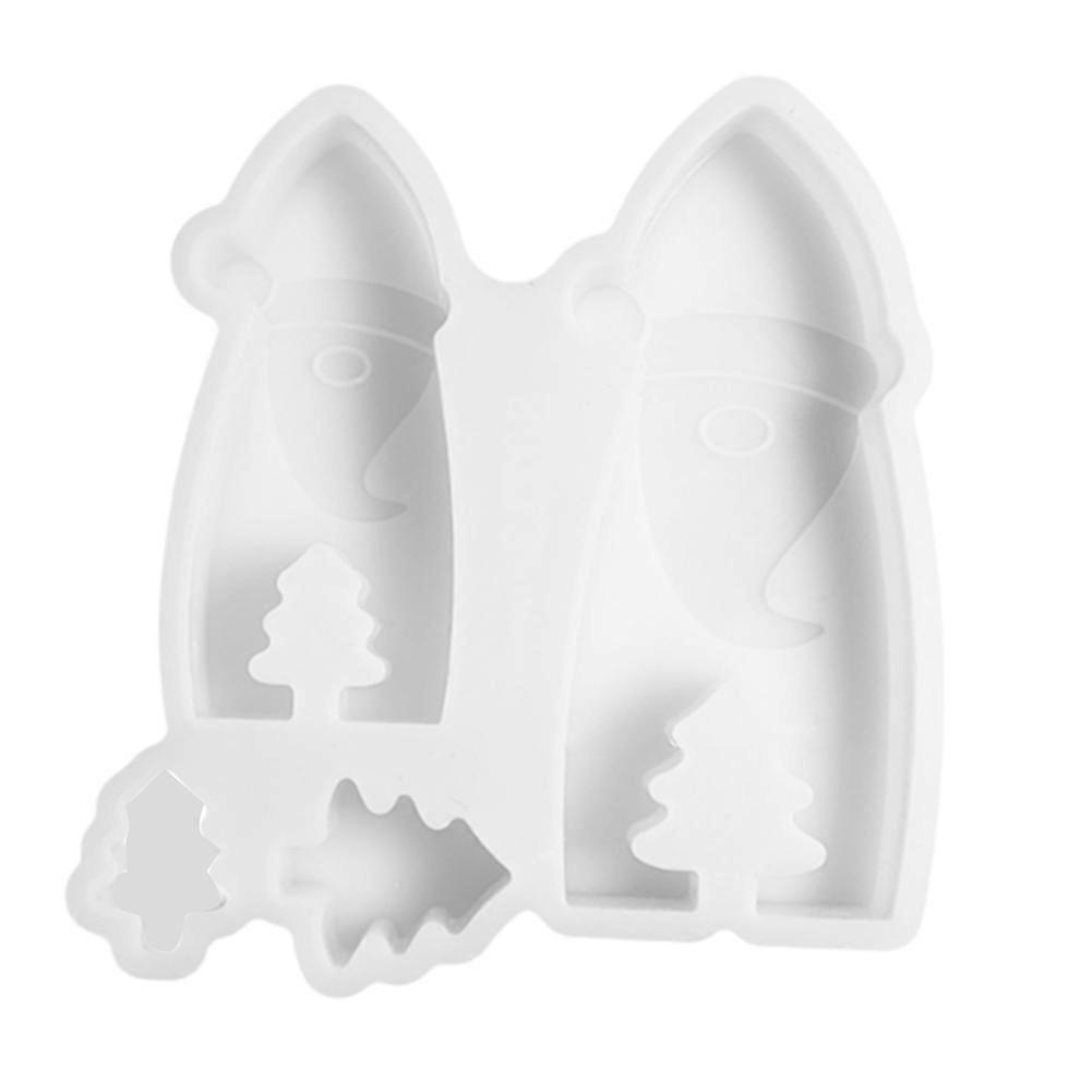 Silikonform Für Einen Gesichtslosen Gnom Mit Weihnachtsmannbart, Weihnachtsdekoration, Intarsienarbeit, Weihnachtsbaum, Gipsabguss, Partydekoration