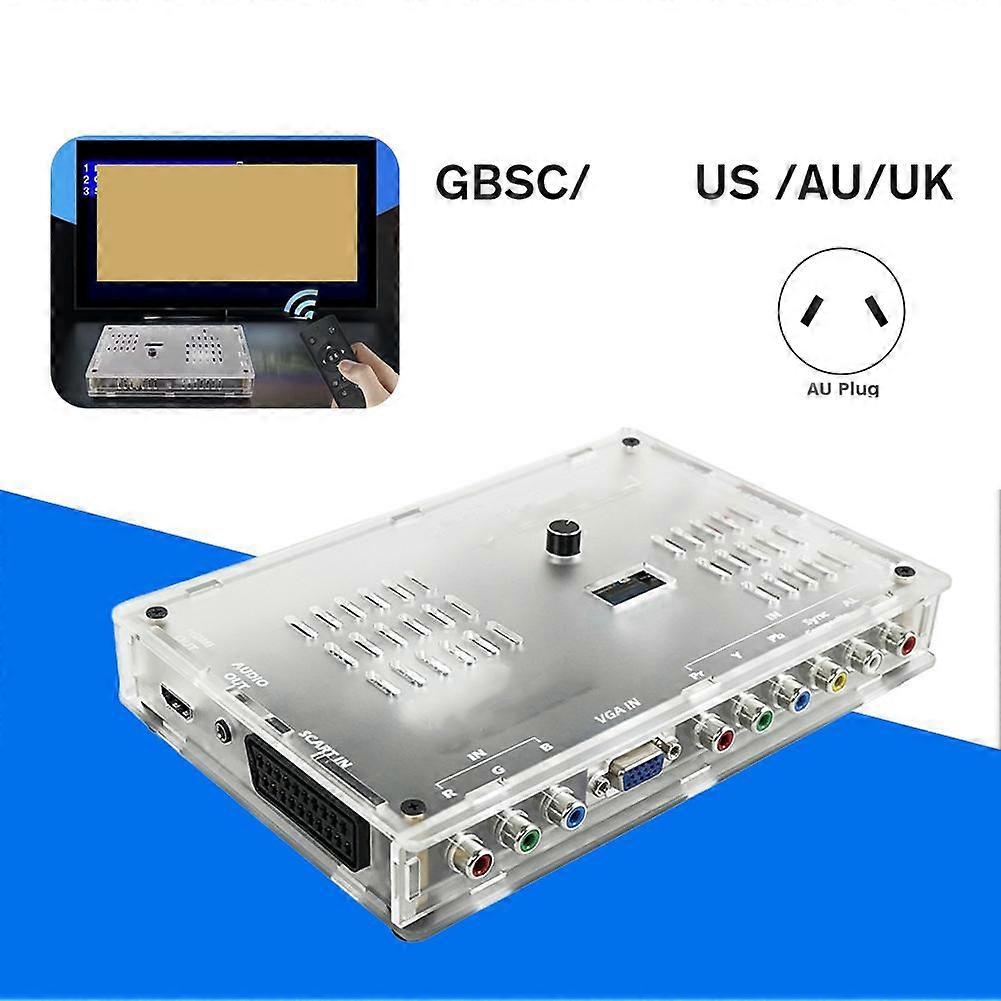 Gbs Control Pro Videokonverter Für Spielkonsolen: Fernbedienung, Scart, Rgbs, Ypbpr, Vga, Composite (av Sv Zu Hdmi Kompatible Au-buchse).