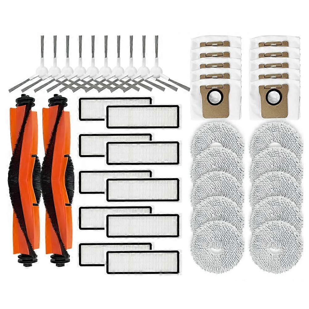 Ersatzteile Für Den Xiaomi Mijia X20 Plus Saugroboter: Hauptseitenbürste, Hepa-filter, Reinigungstücher, Staubbeutel Und Zubehör.