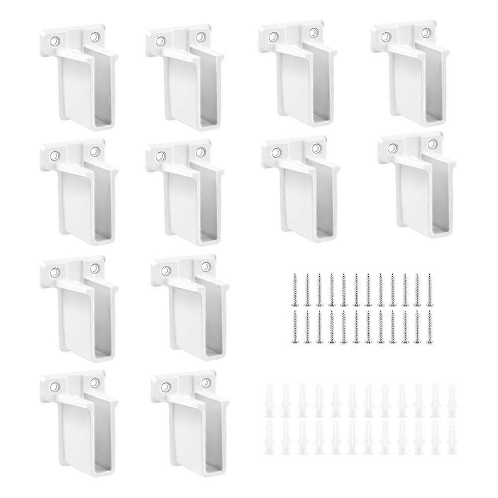 Set Mit 12 Endwinkeln Für Metallregale, Kunststoff-wandwinkeln Für Schrankregale, Eckwinkeln Für Metallregale