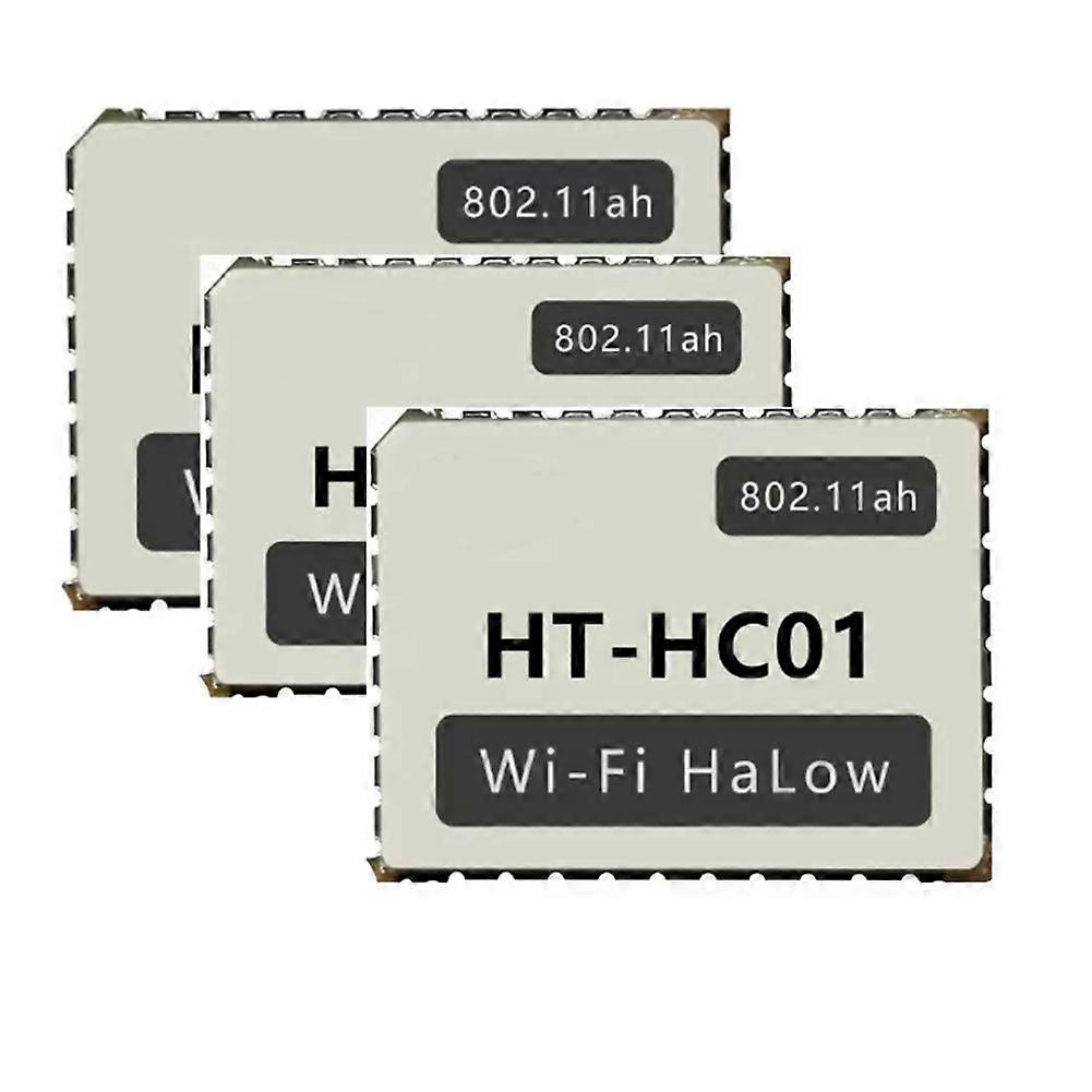 Packung Mit 3 Halow Hc01 Dualband-wlan-modulen 902-928 Mhz, 32,5 Mbit/s, Große Reichweite, Hochgeschwindigkeits-datenübertragung, Drahtloser Zugriff Und Vernetzte Objekte.