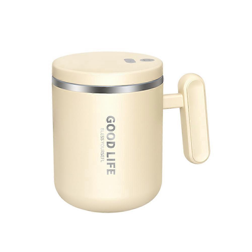 400 Ml Edelstahl-kaffeebecher Mit Selbstumrührfunktion, Wiederaufladbarer Elektrischer Mixer, Isolierter Kaffeebecher Mit Deckel (siehe Foto)