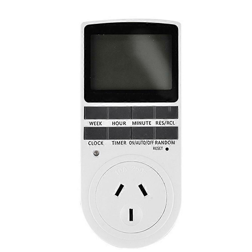 Intelligenter Digitaler Thermostat Mit Au-schalter, 240v 50hz Steckdose, Lcd-bildschirm, Innentimer, Ein-/ausschalter (au-steckdose).