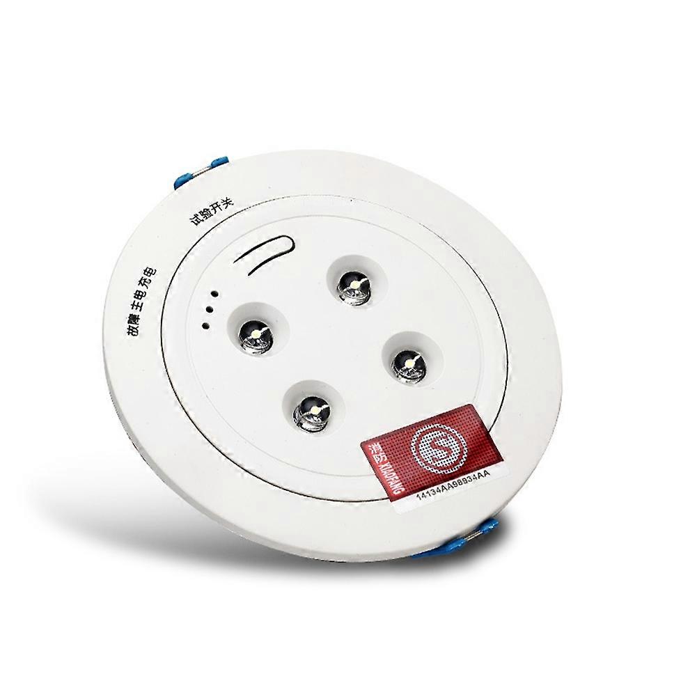 4-led-notleuchte Mit Integrierter Lithiumbatterie, In Die Decke Eingelassen.