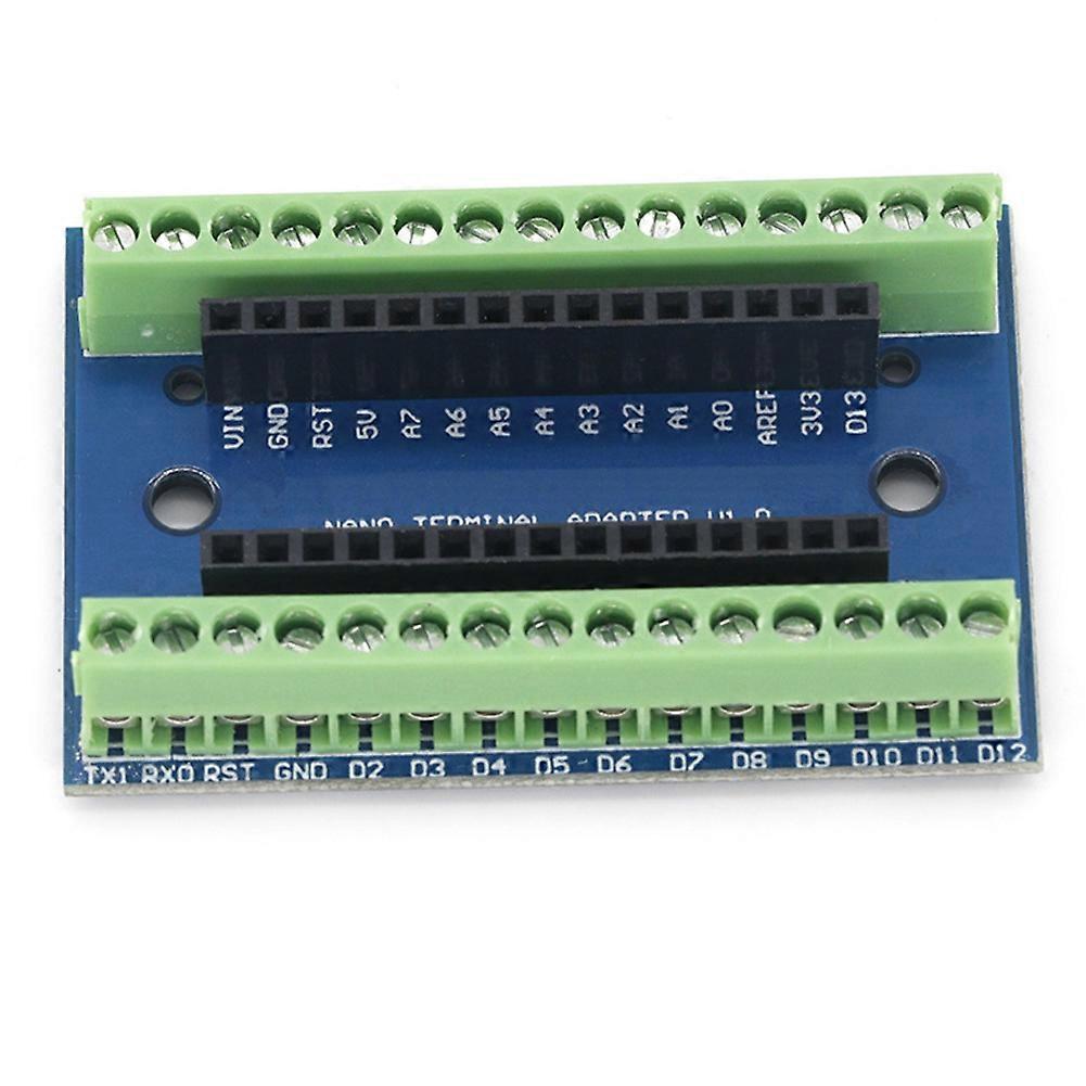 Nano Io Shield Erweiterungsplatine Für Arduino Uno, Klemmenblockadapter, Einzelne Erweiterungsplatine, Kompatibel Mit Avr Atmega328p