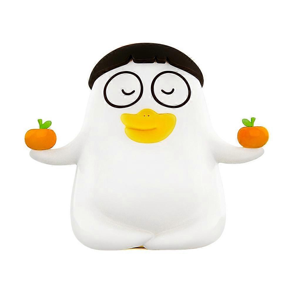 Paw Pat Enten-usb-lampe, Bezaubernde Silikon-schreibtischdekoration, Nachttischlampe Mit Timer Fürs Schlafzimmer A