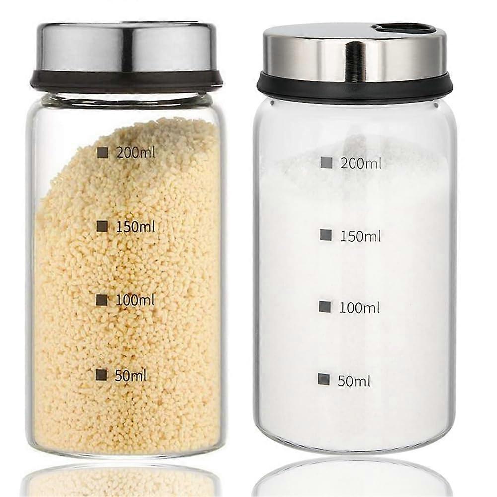 Set Aus 2 Salz- Und Pfefferstreuern, 200 Ml, Mit Verstellbarem Ausgießer, Aus Edelstahl, Für Die Küche